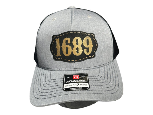 1689 Style Black/Gold Patch Hat