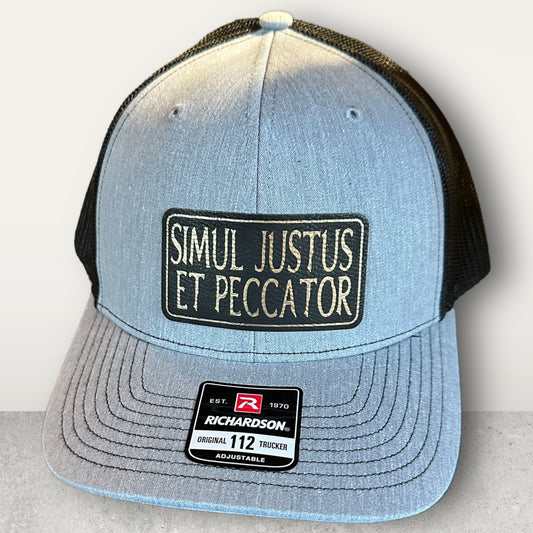 "Simul Justus Et Peccator" (Simultaneously Justified and Sinner) Patch Hat